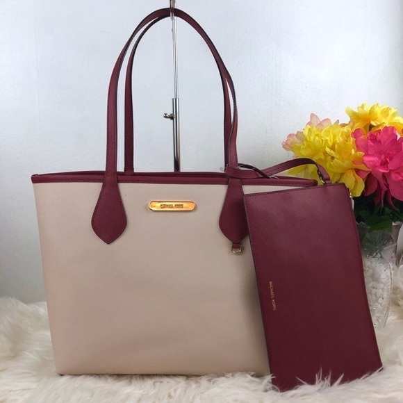 Michael Kors large tote bag leather red - Picture 6 of 8